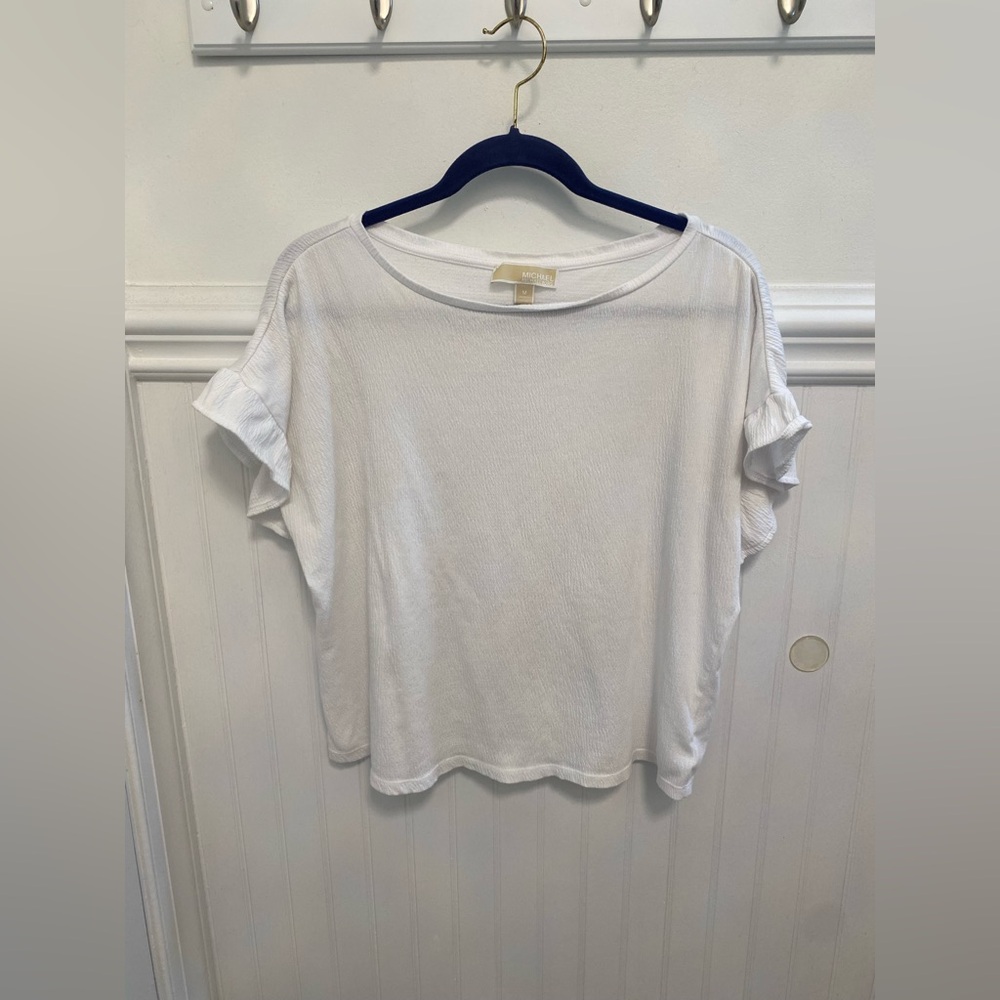 Michael Kors White Short Sleeve Top
